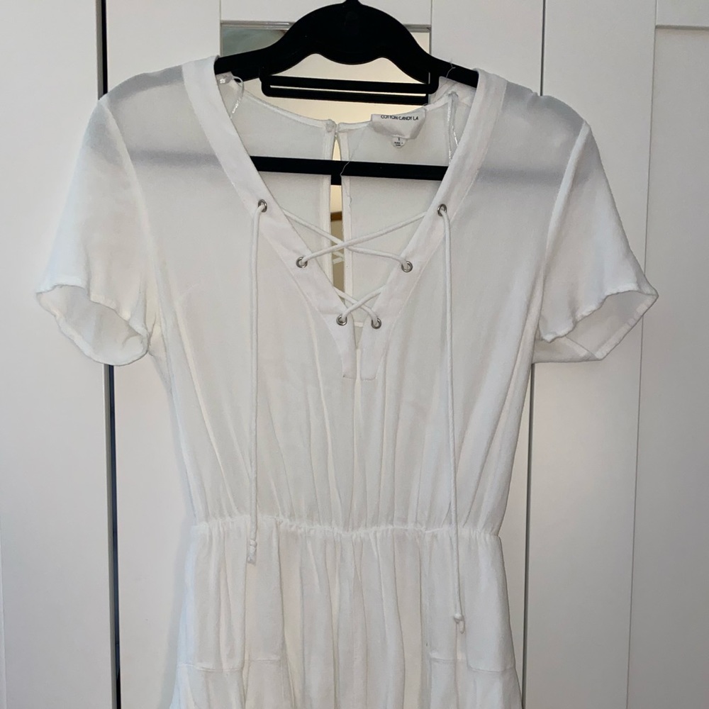 Cotton Candy LA White Romper